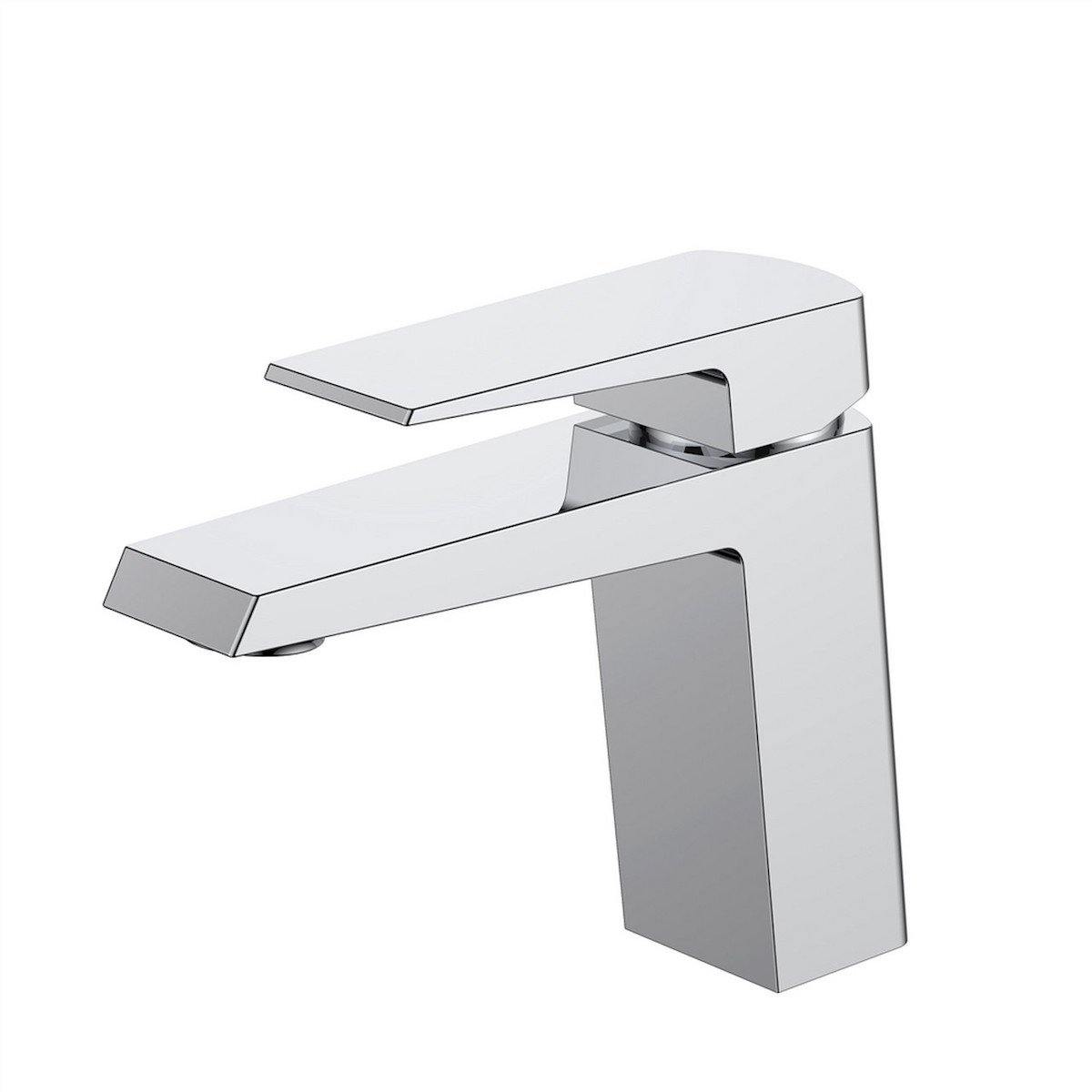 KubeBath Aqua Chiaro Single Lever Wide Spread Bathroom Vanity Faucet - Chrome AFB11701