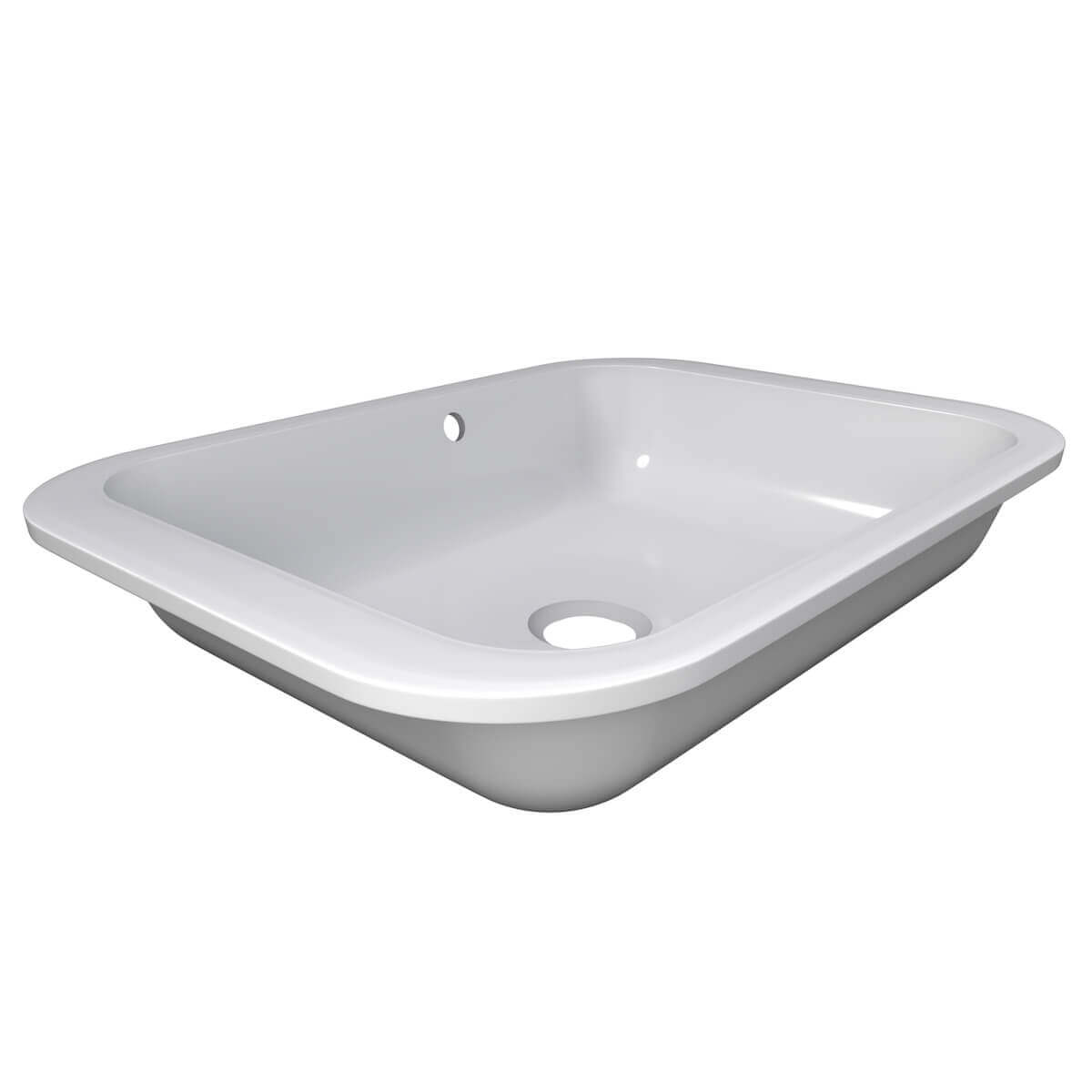 Cambridge Plumbing Dolomite Mineral Composite 21" Undermount Sink ES-UMS21 Side
