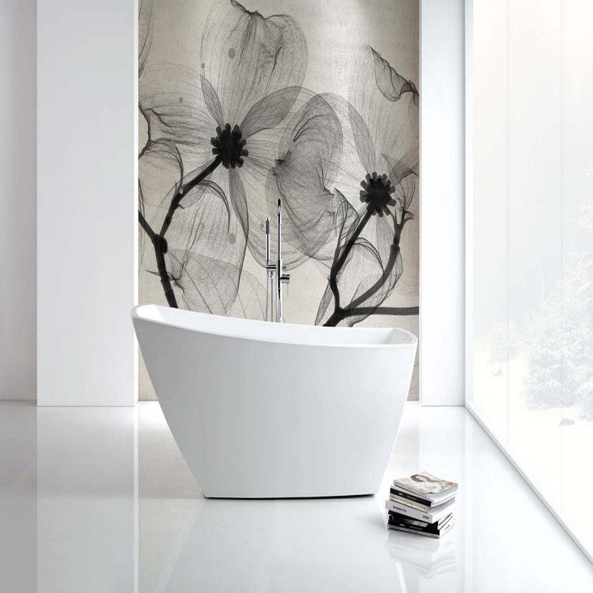 KubeBath Solato 67" Free Standing Bathtub KFST7867 in Bathroom