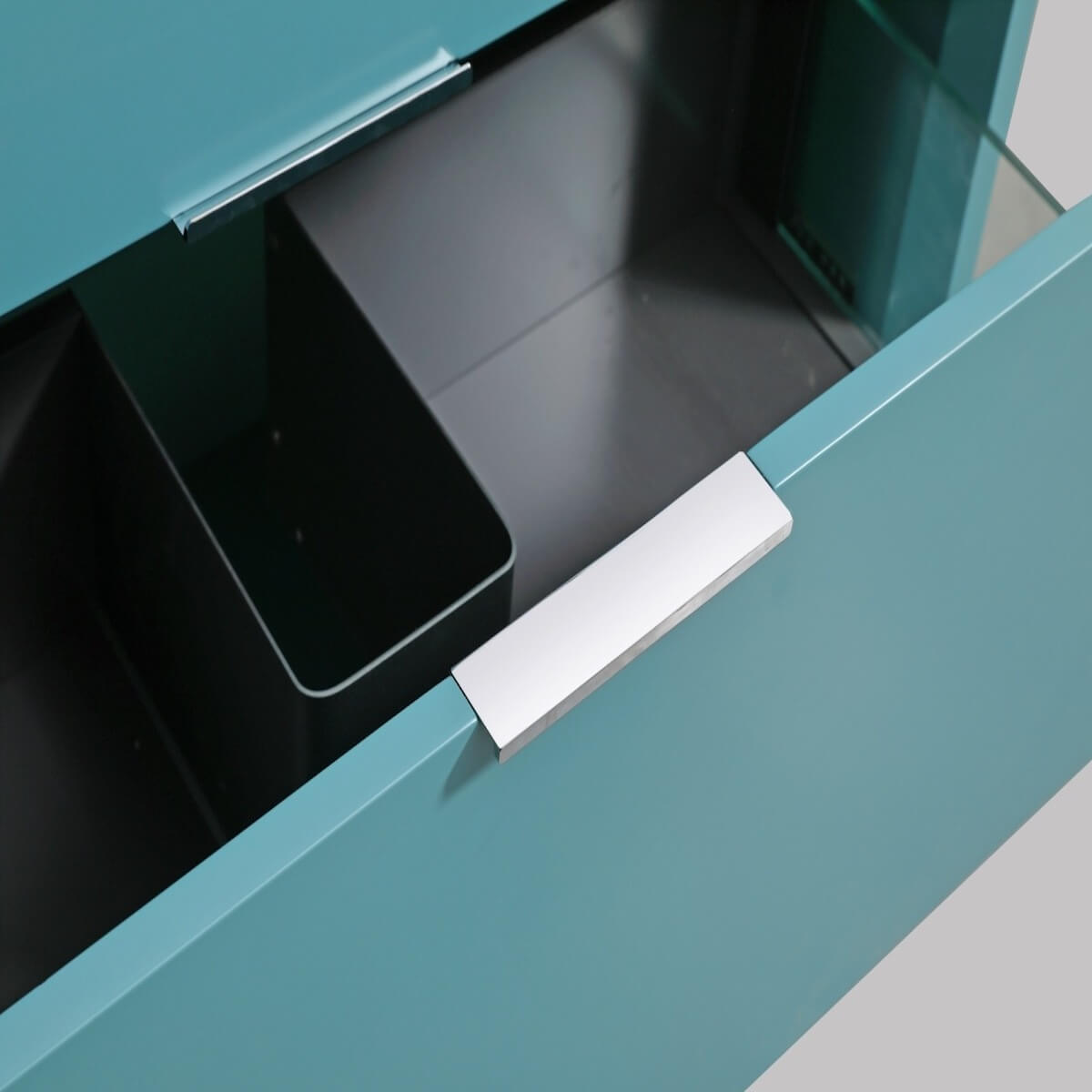 KubeBath Nudo 48" Teal Green Double Sink Free Standing Modern Bathroom Vanity Inside NUDO48D-TG #finish_teal green