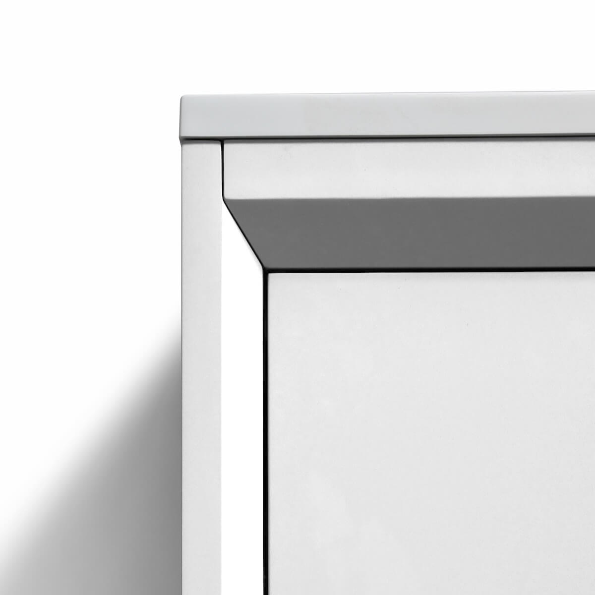 KubeBath Nudo 48” Gloss White Free Standing Modern Bathroom Single Sink Vanity Counter NUDO48S-GW #finish_gloss white