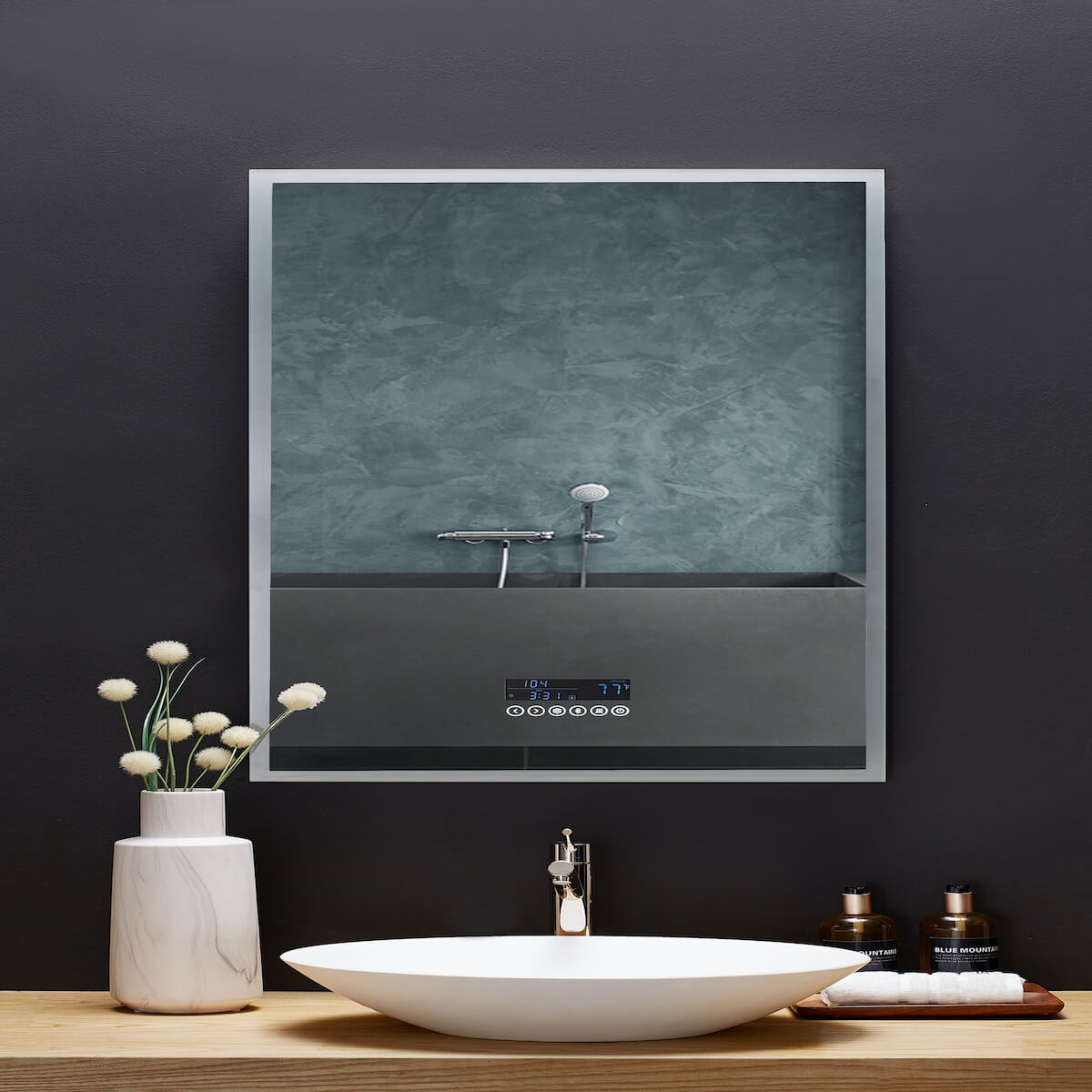 Ancerre Designs 24" LED Immersion Mirror LEDM-IMMERSION-24 Turned Off
