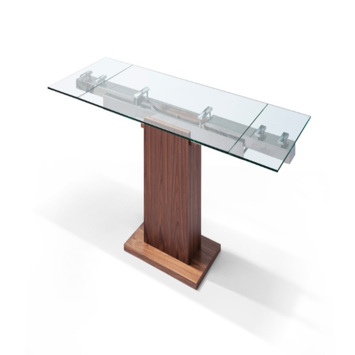 Whiteline Modern Living Pilastro Extendable Dining Table DT1275-WLT