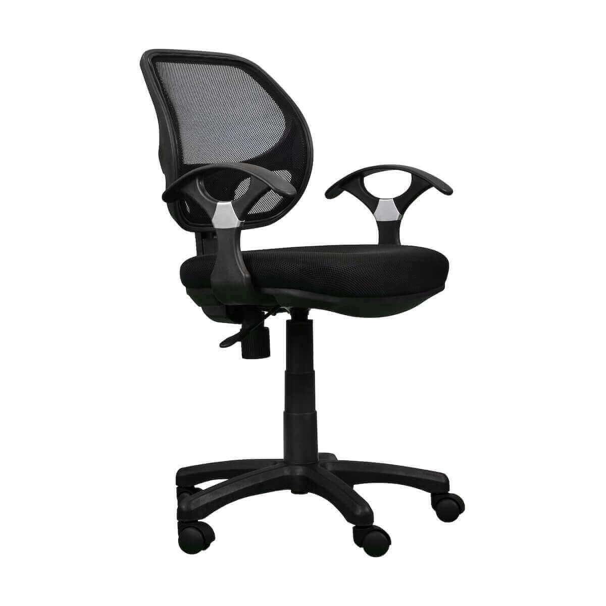 Techni Mobili Black Midback Mesh Task Office Chair RTA-0097M-BK Back