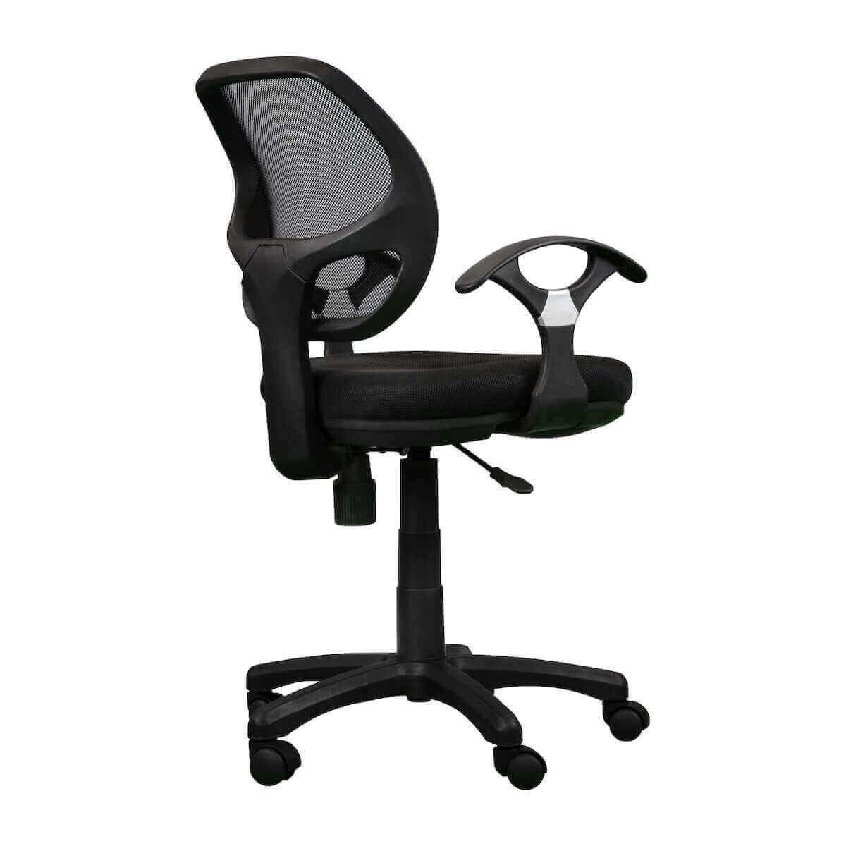 Techni Mobili Black Midback Mesh Task Office Chair RTA-0097M-BK