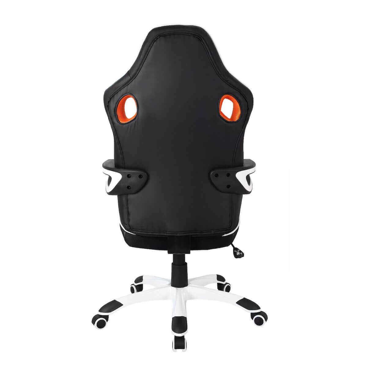 Techni Mobili Black Racing Style Home & Office Chair RTA-2022-BK Back