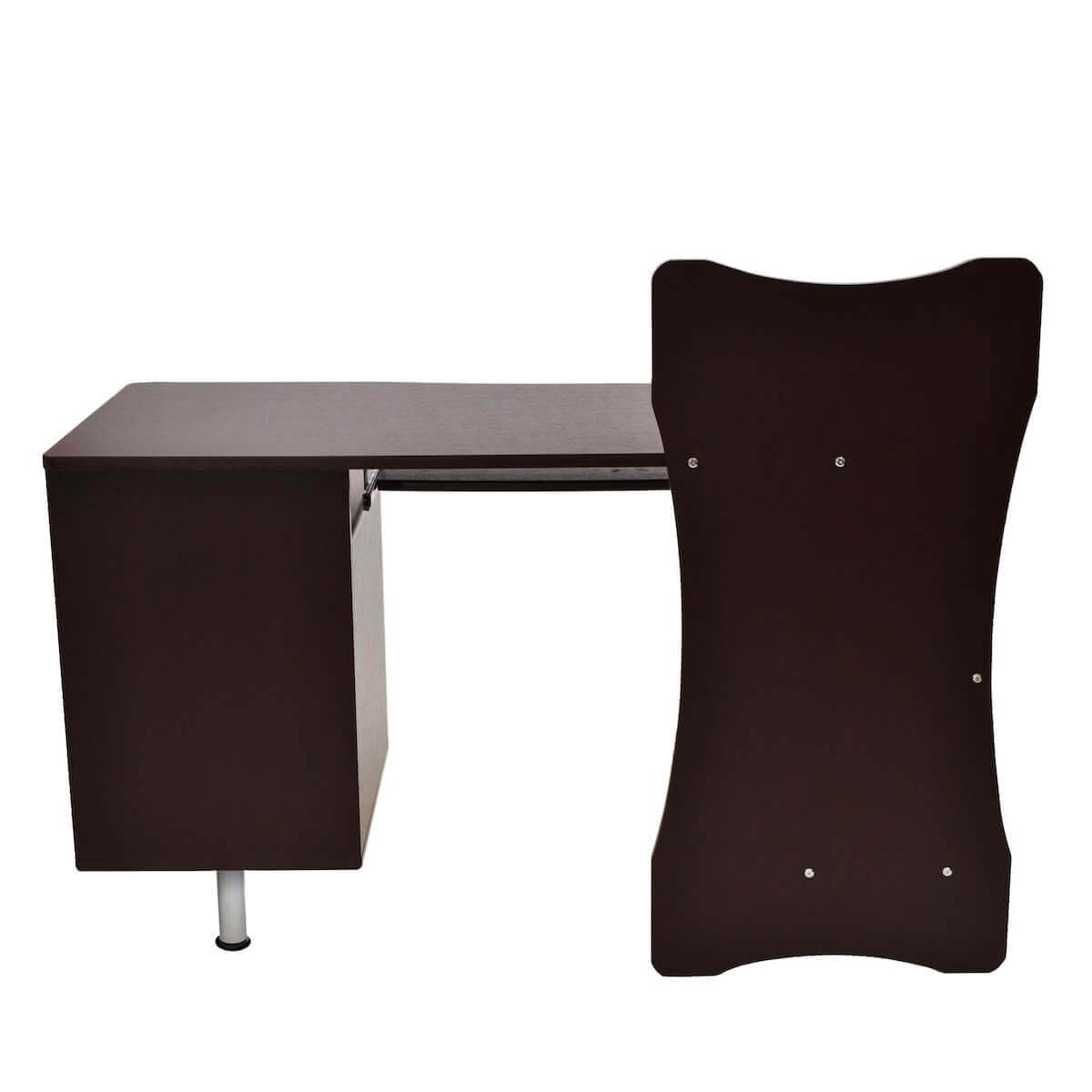 Techni Mobili Chocolate Stylish Computer Desk with Storage RTA-325-CH36 Back