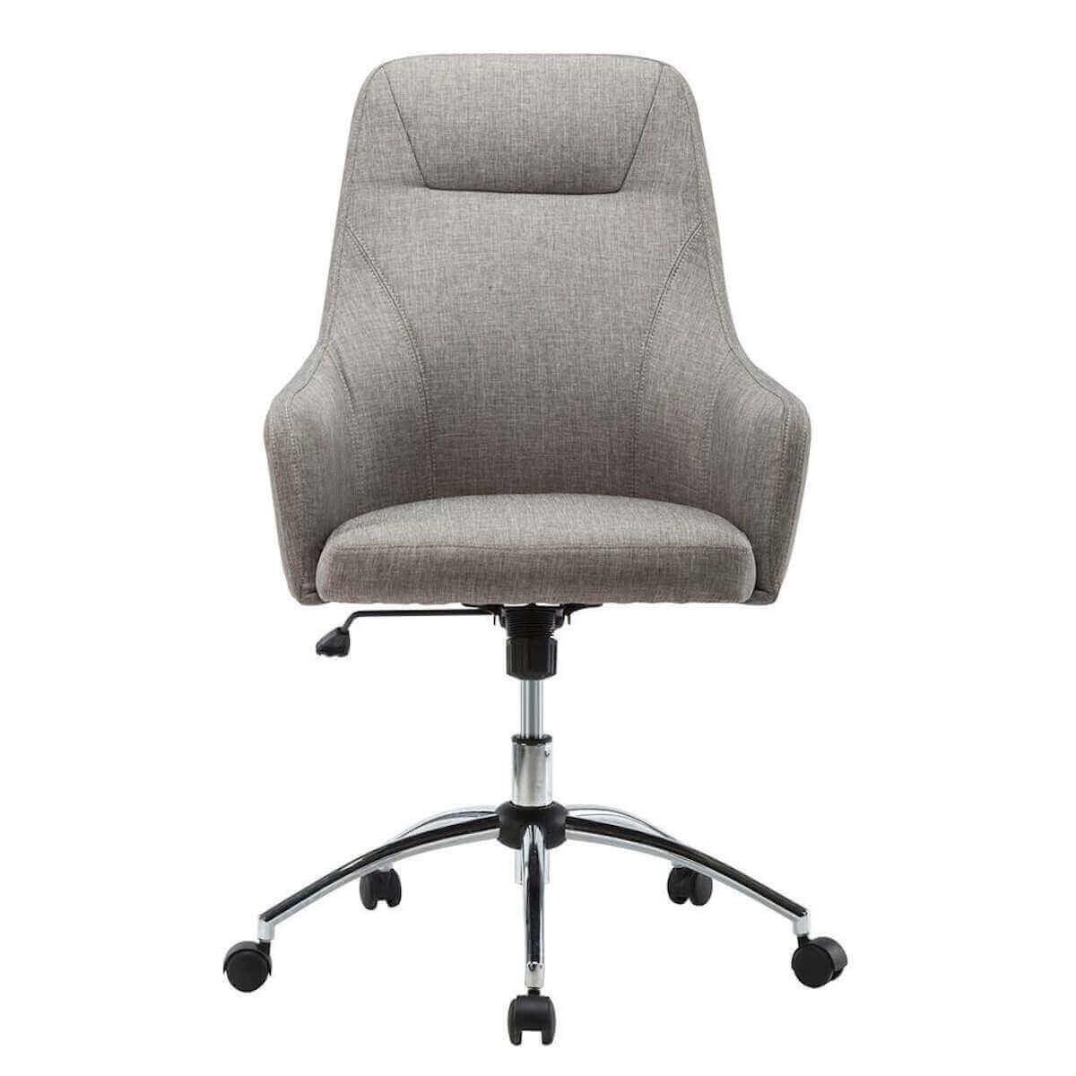 Techni Mobili Comfy Height Adjustable Rolling Office Desk Chair with Wheels RTA-1005-GRY