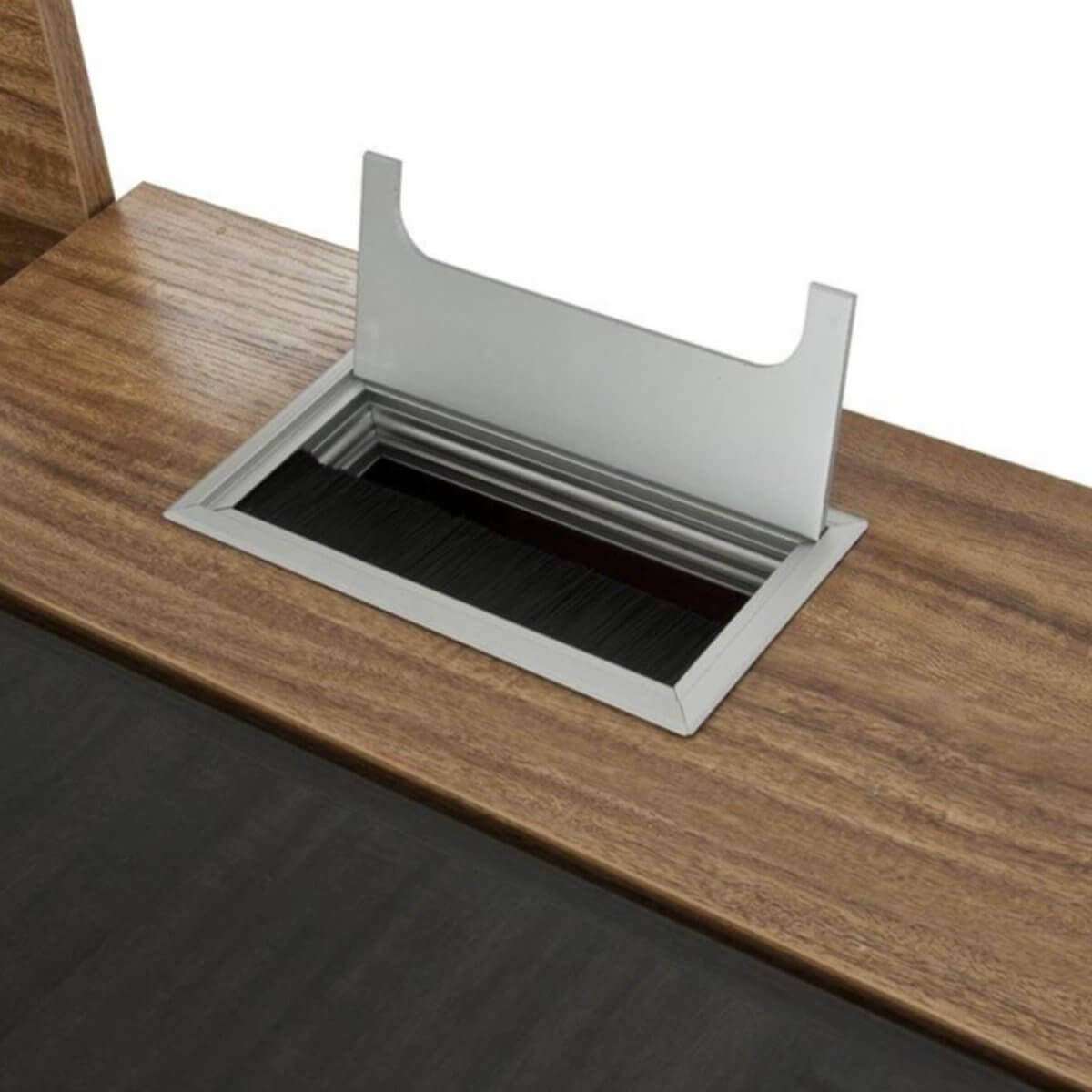 Techni Mobili Compact Computer Desk with Multiple Storage RTA-2335-WAL Compartment