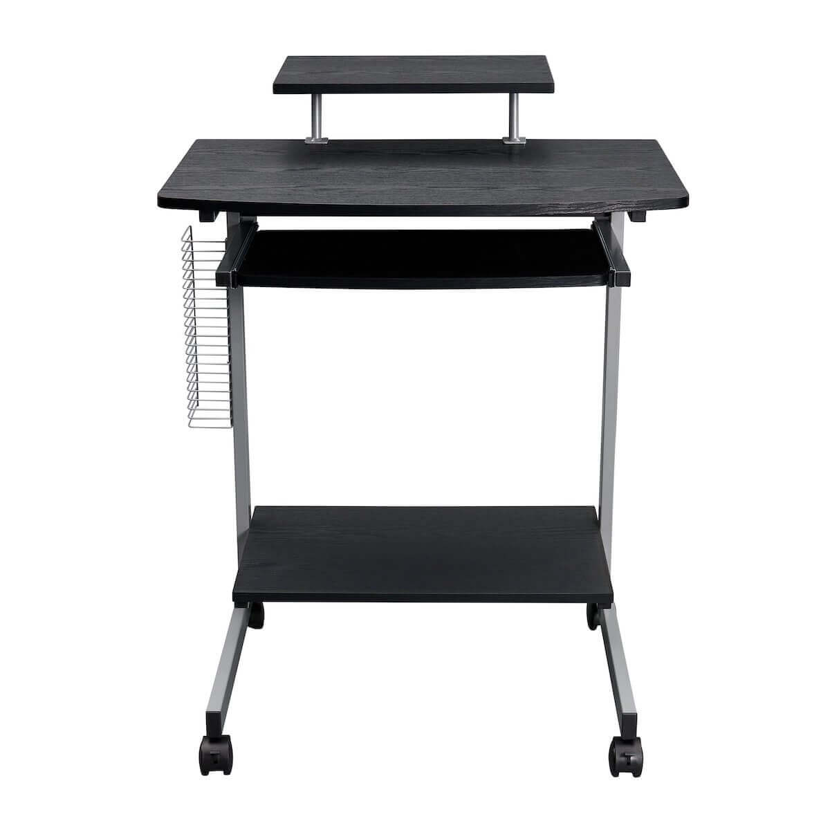 Techni Mobili Espresso Compact Computer Cart With Storage RTA-2018-ES18 #color_espresso