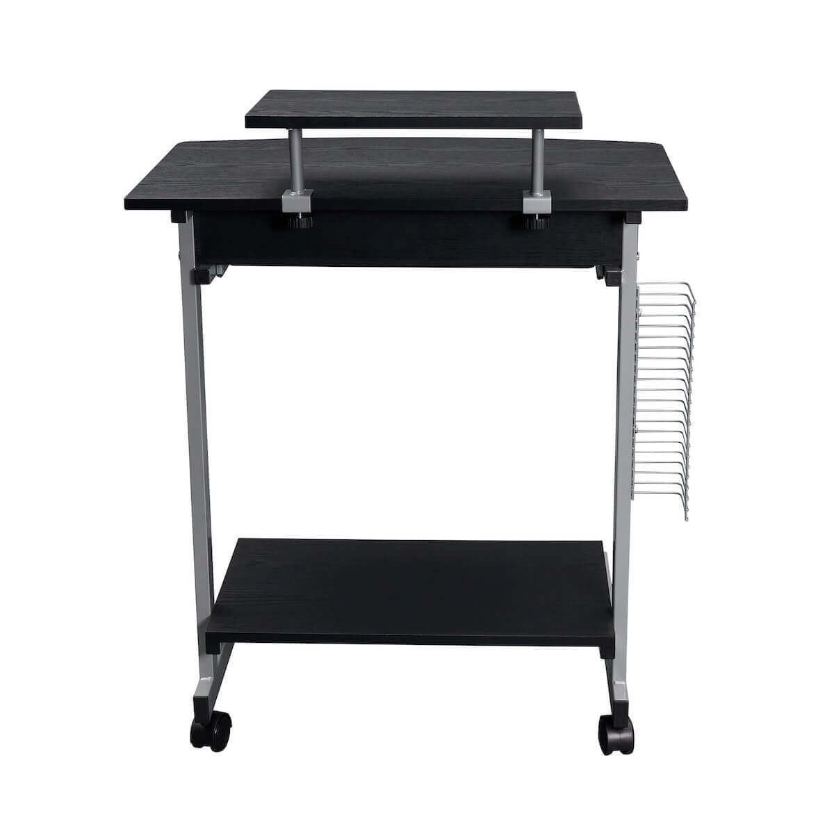 Techni Mobili Espresso Compact Computer Cart With Storage RTA-2018-ES18 Back #color_espresso