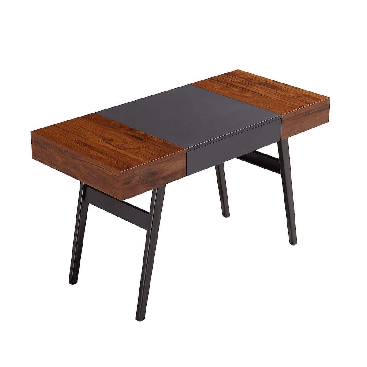Techni Mobili Espresso Modern Writing Desk with Storage RTA-1460-ES Angle