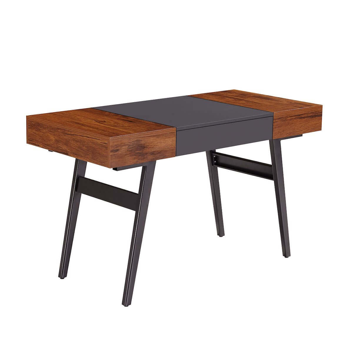 Techni Mobili Espresso Modern Writing Desk with Storage RTA-1460-ES Angle