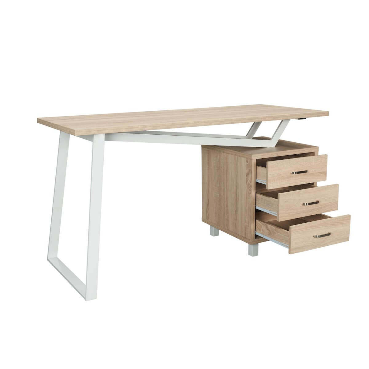 Techni Mobili Modern Design Computer Desk with Storage RTA-2333-SND Open Drawers