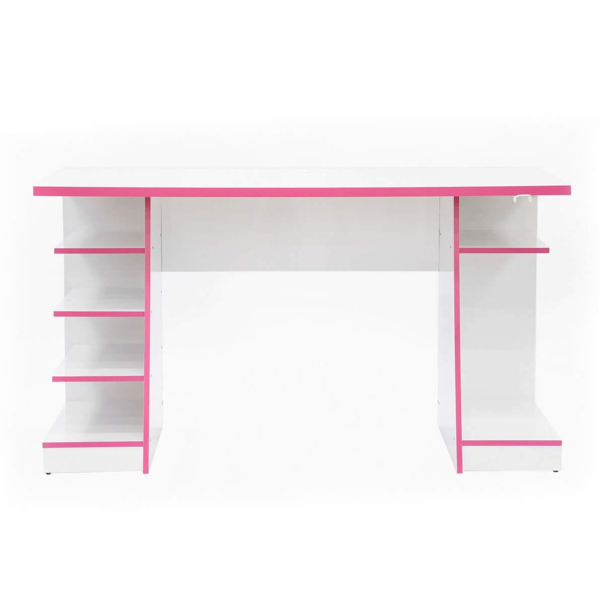 Techni Sport White Jango Gaming Desk with Storage RTA-TS91D-WHT #color_white