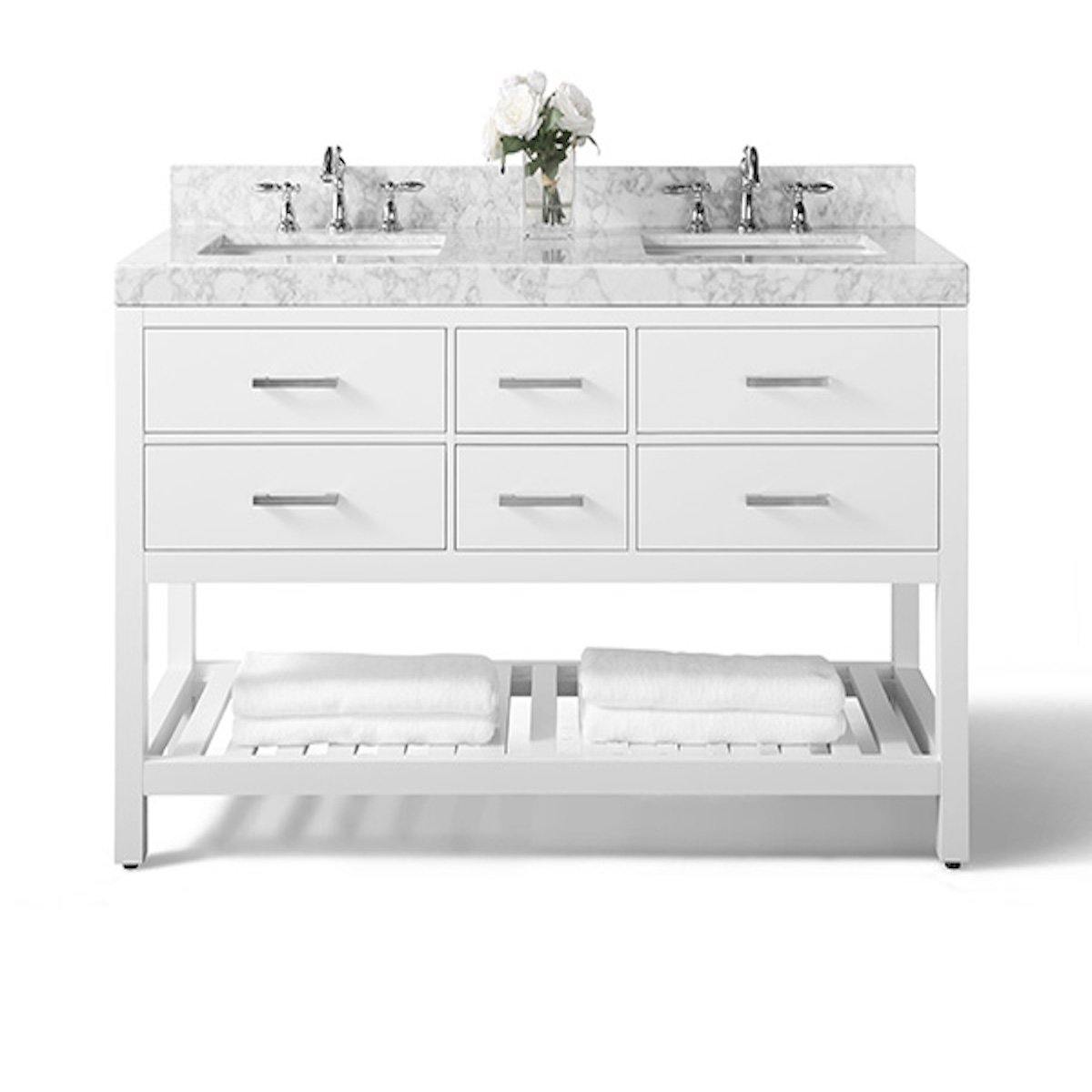 Ancerre Designs Elizabeth 60 Inch White Double Vanity