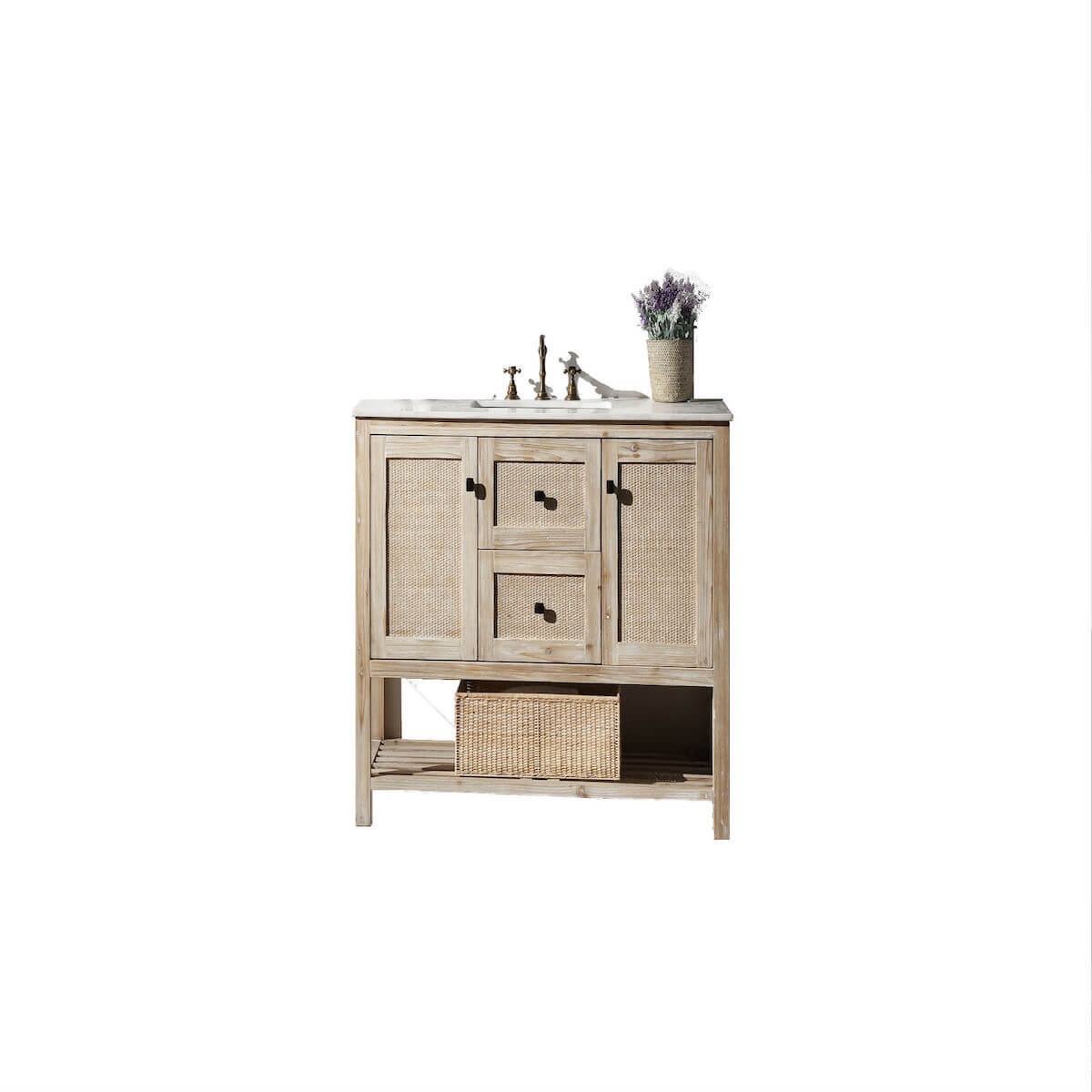 Legion Furniture 48" Solid Wood Single Sink Vanity with Marble Top WH5148