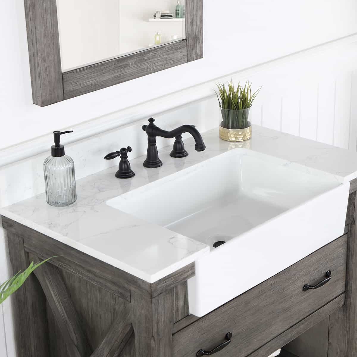 Vinnova-Villareal-36-Inch-Freestanding-Single-Bath-Vanity-in-Classical-Grey-with-Composite-Stone-Top-in-White-with-White-Farmhouse-Basin-With-Mirror-Counter-701636-CR-GW