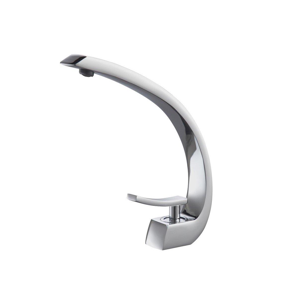 KubeBath Aqua Arcco Single Lever Modern Bathroom Vanity faucet - Chrome AFB1638CH