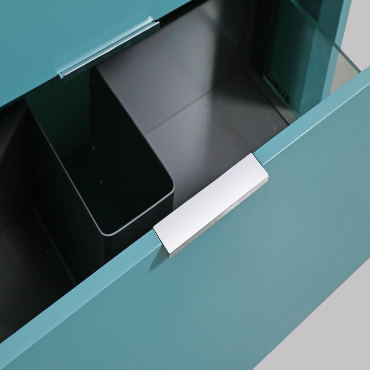 KubeBath Nudo 36” Teal Green Modern Bathroom Single Vanity Inside NUDO36-TG #finish_teal green