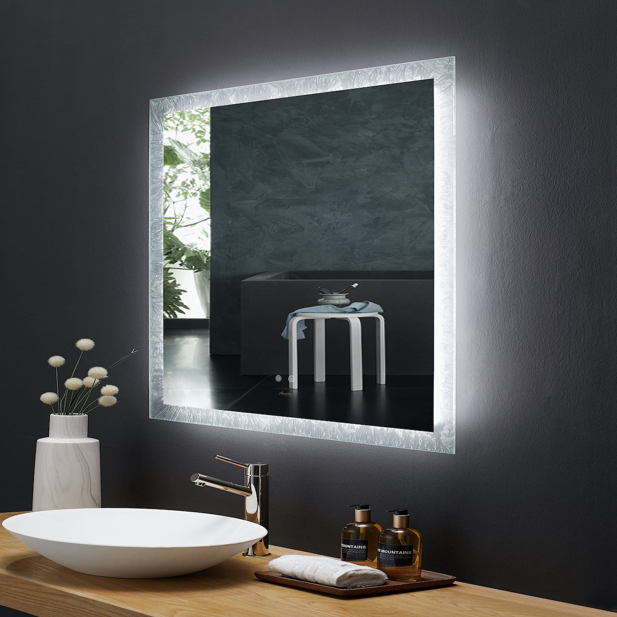 Ancerre Designs 30" LED Frysta Mirror LEDM-FRYSTA-30 Angle