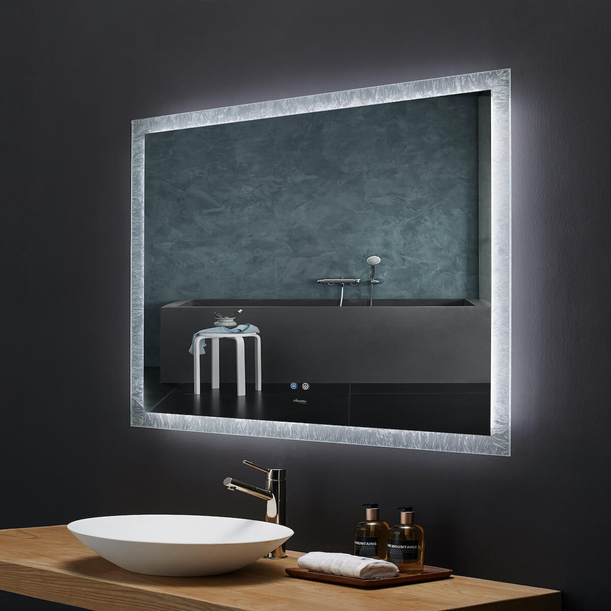 Ancerre Designs 48" LED Frysta Mirror LEDM-FRYSTA-48 Angle