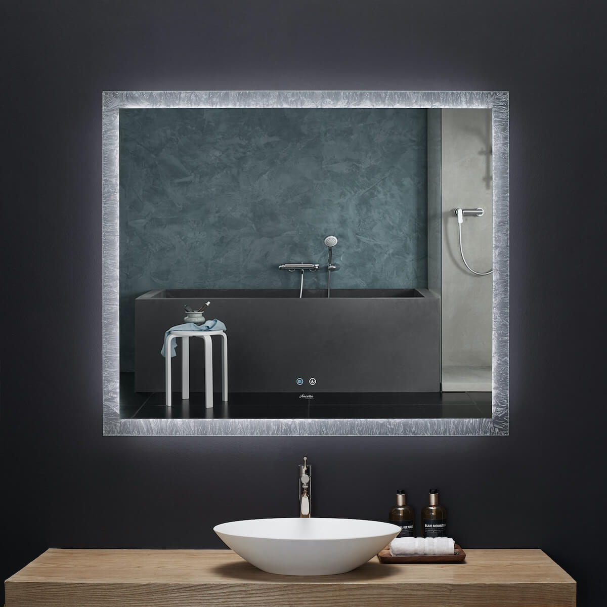 Ancerre Designs 48" LED Frysta Mirror LEDM-FRYSTA-48 Dimmed