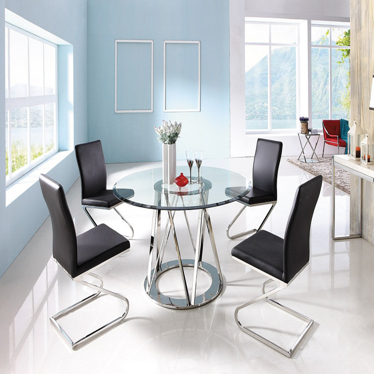 Whiteline Modern Living Hanover Dining Table DT1468
