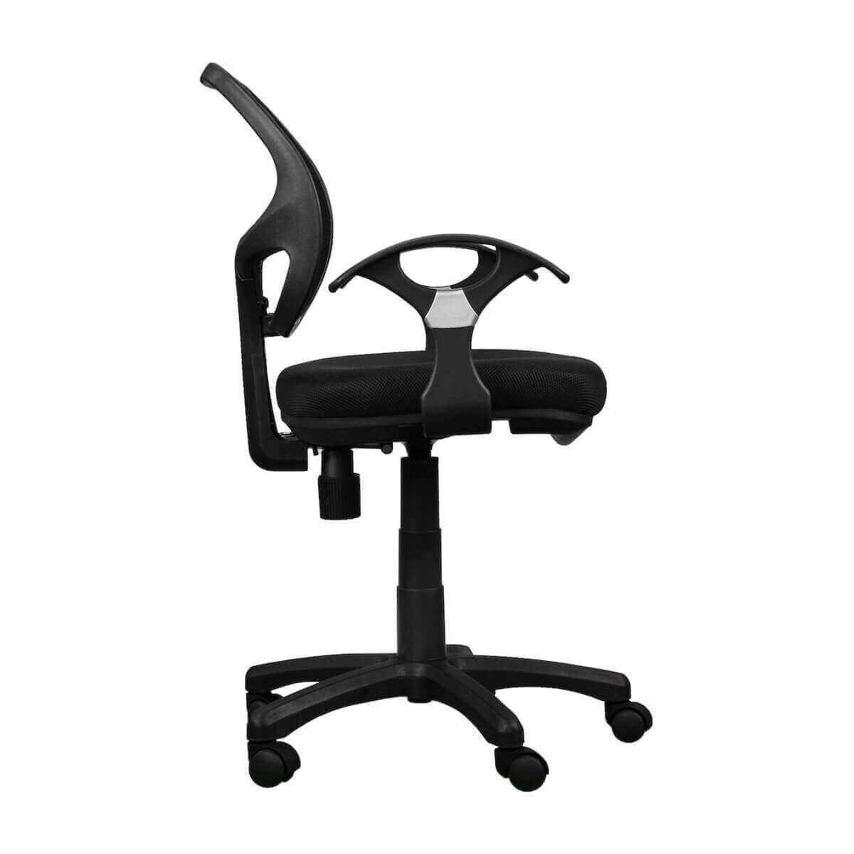 Techni Mobili Black Midback Mesh Task Office Chair RTA-0097M-BK Side