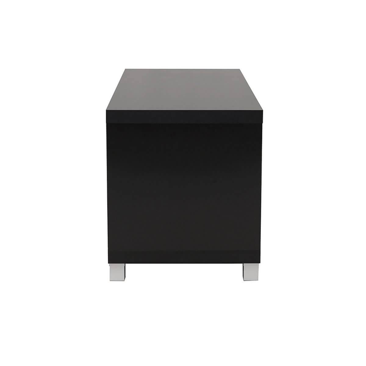 Techni Mobili Black Modern TV Stand with Storage for TVs Up To 40" RTA-8896-BK Side