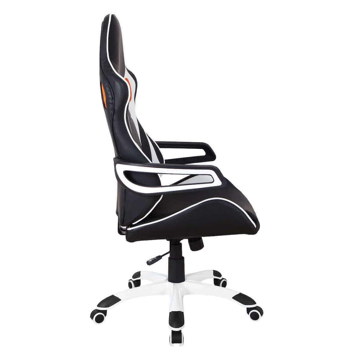 Techni Mobili Black Racing Style Home & Office Chair RTA-2022-BK Side