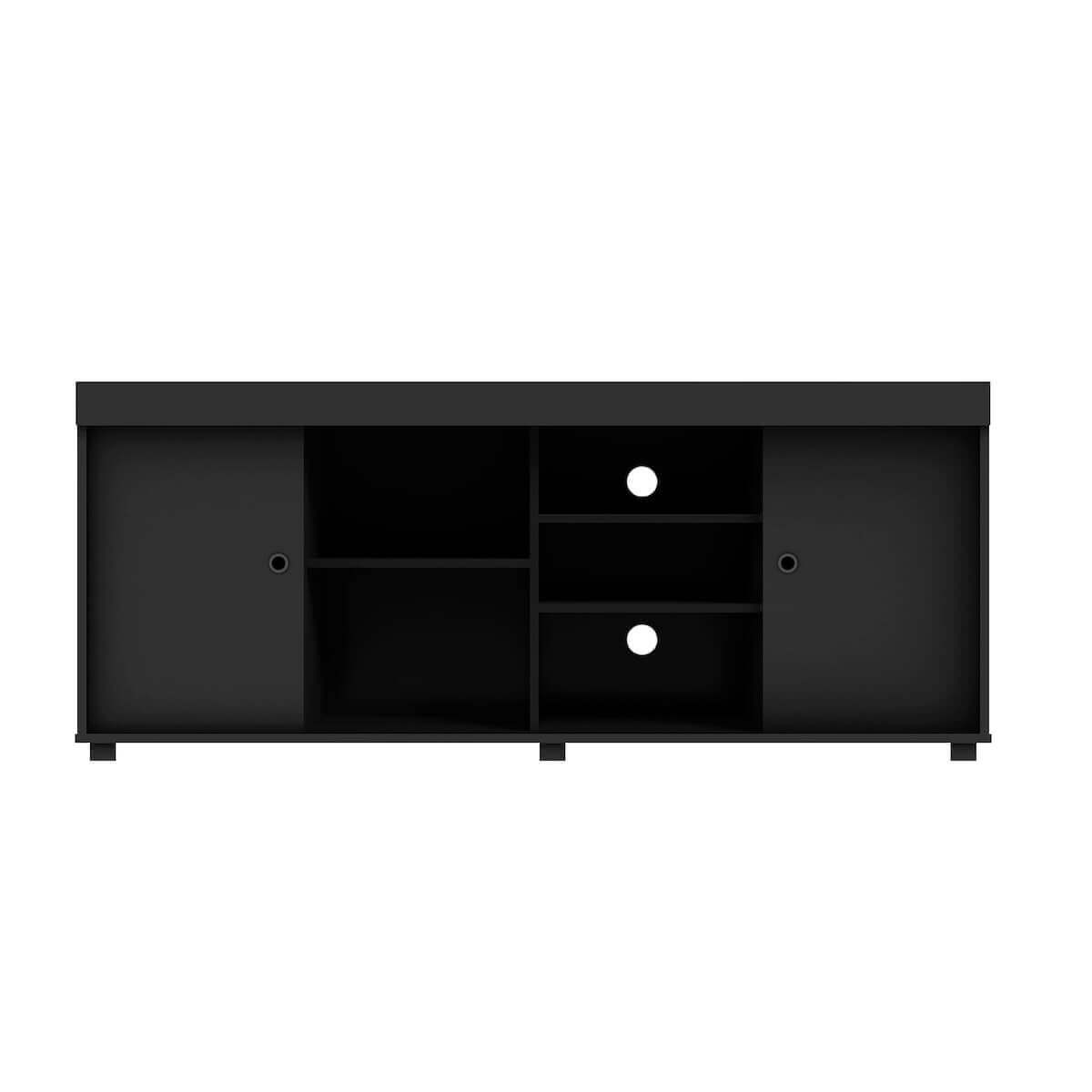 Techni Mobili Black TV Stand with Storage for TVs Up to 60" RTA-9500TV-BK #color_black