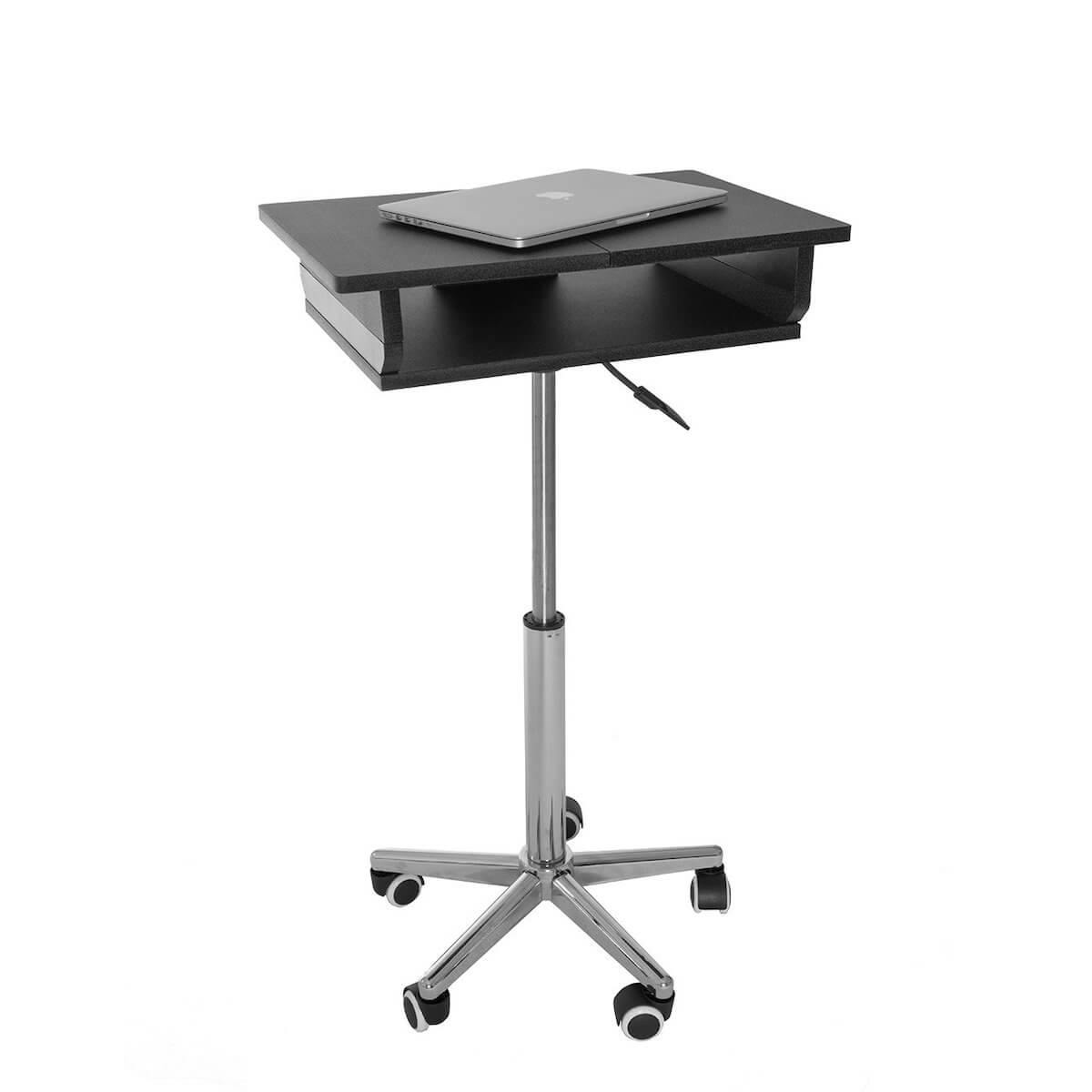 Techni Mobili Graphite Folding Table Laptop Cart RTA-B006-GPH06