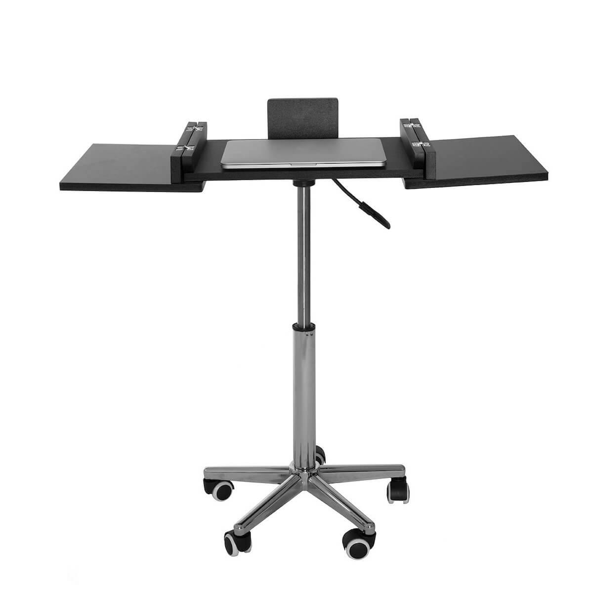 Techni Mobili Graphite Folding Table Laptop Cart RTA-B006-GPH06 Expanded