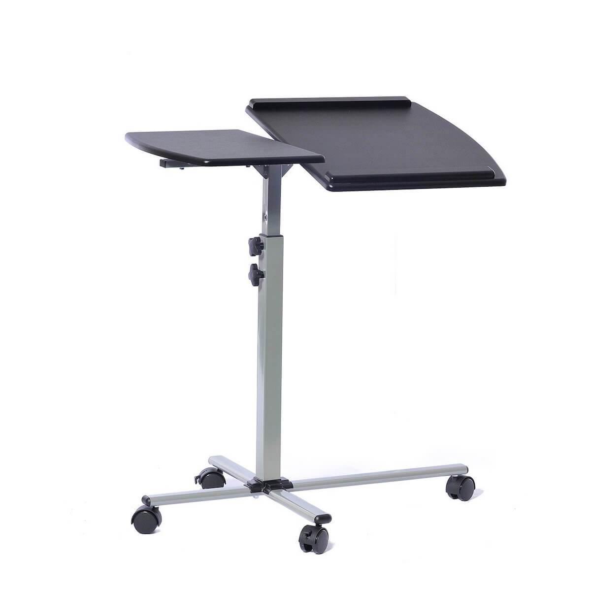 Techni Mobili Graphite Rolling Adjustable Laptop Cart RTA-B003-GPH06 #color_graphite