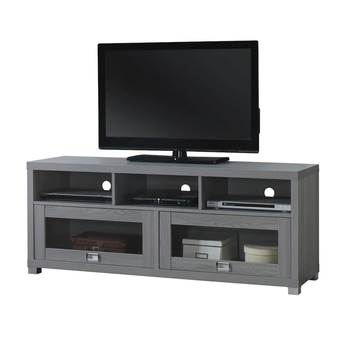 Techni Mobili Gray Durbin TV Stand for TVs up to 65" RTA-8850-GRY with TV