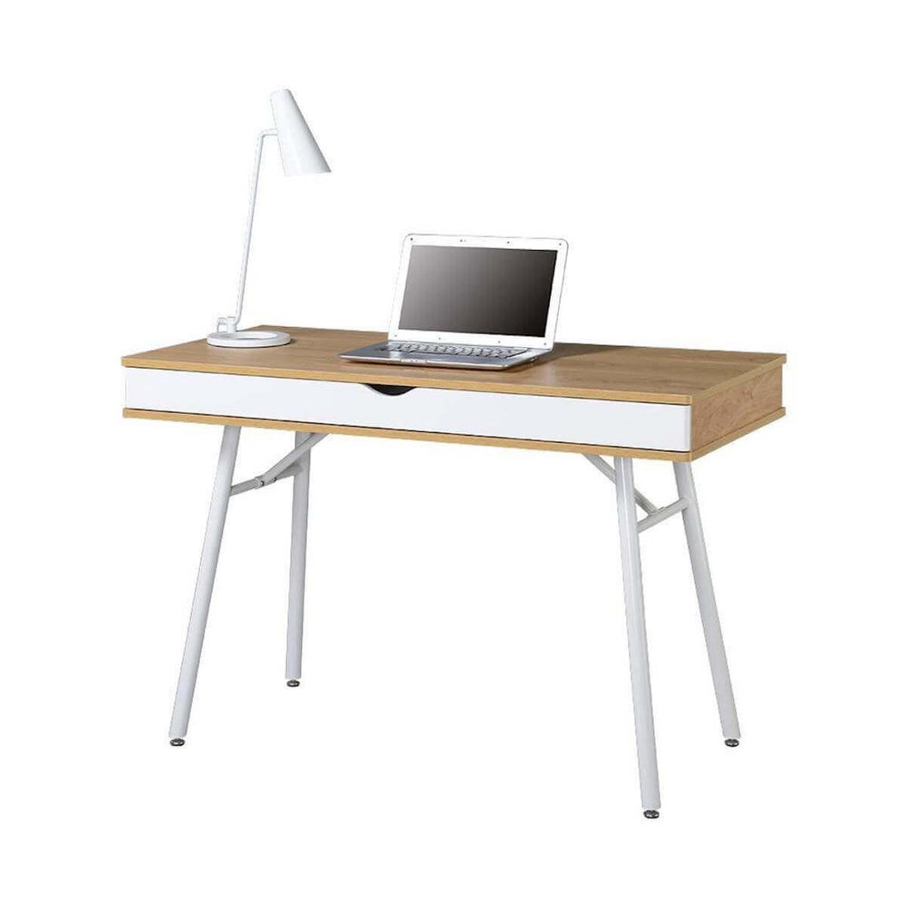 Techni Mobili Modern Multi Storage Computer Desk with Storage, Pine RTA ...