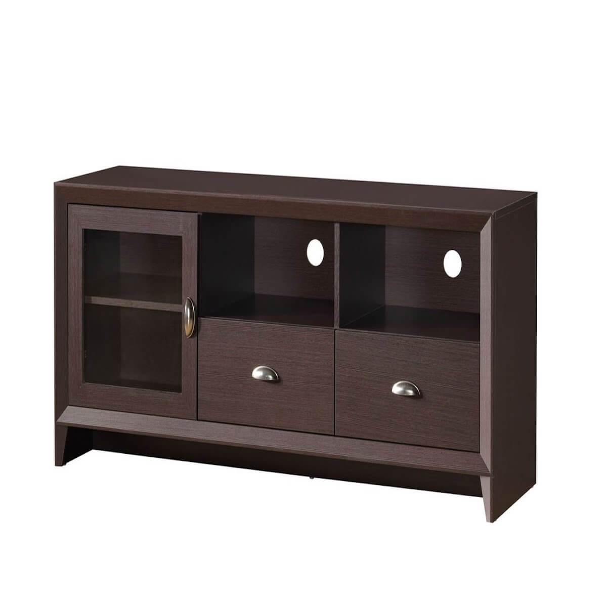 Techni Mobili Wenge Modern TV Stand with Storage for TVs Up To 60" RTA-8807-WN