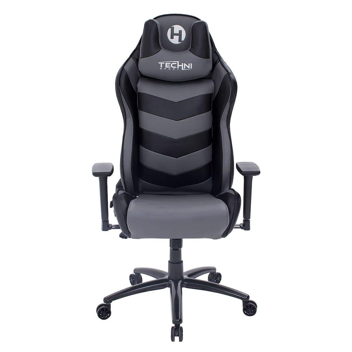 Techni Sport TS-61 Gray Ergonomic High Back Racer Style Video Gaming Chair RTA-TS61-GRY-BK #color_gray