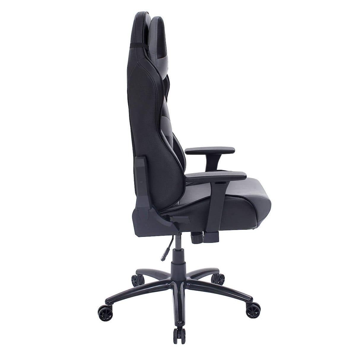 Techni Sport TS-61 Gray Ergonomic High Back Racer Style Video Gaming Chair RTA-TS61-GRY-BK Side #color_gray
