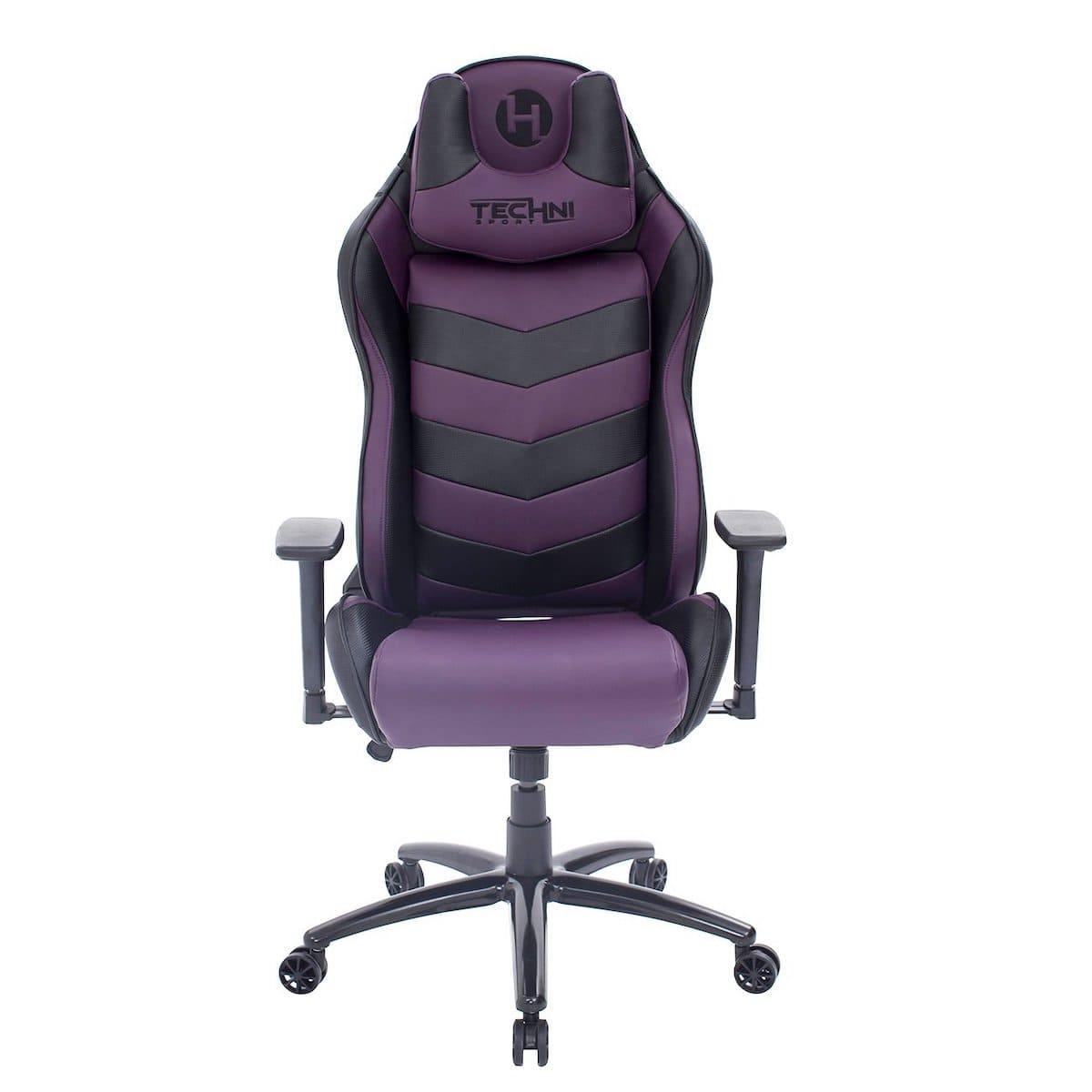Techni Sport TS-61 Purple Ergonomic High Back Racer Style Video Gaming Chair RTA-TS61-PPL-BK #color_purple