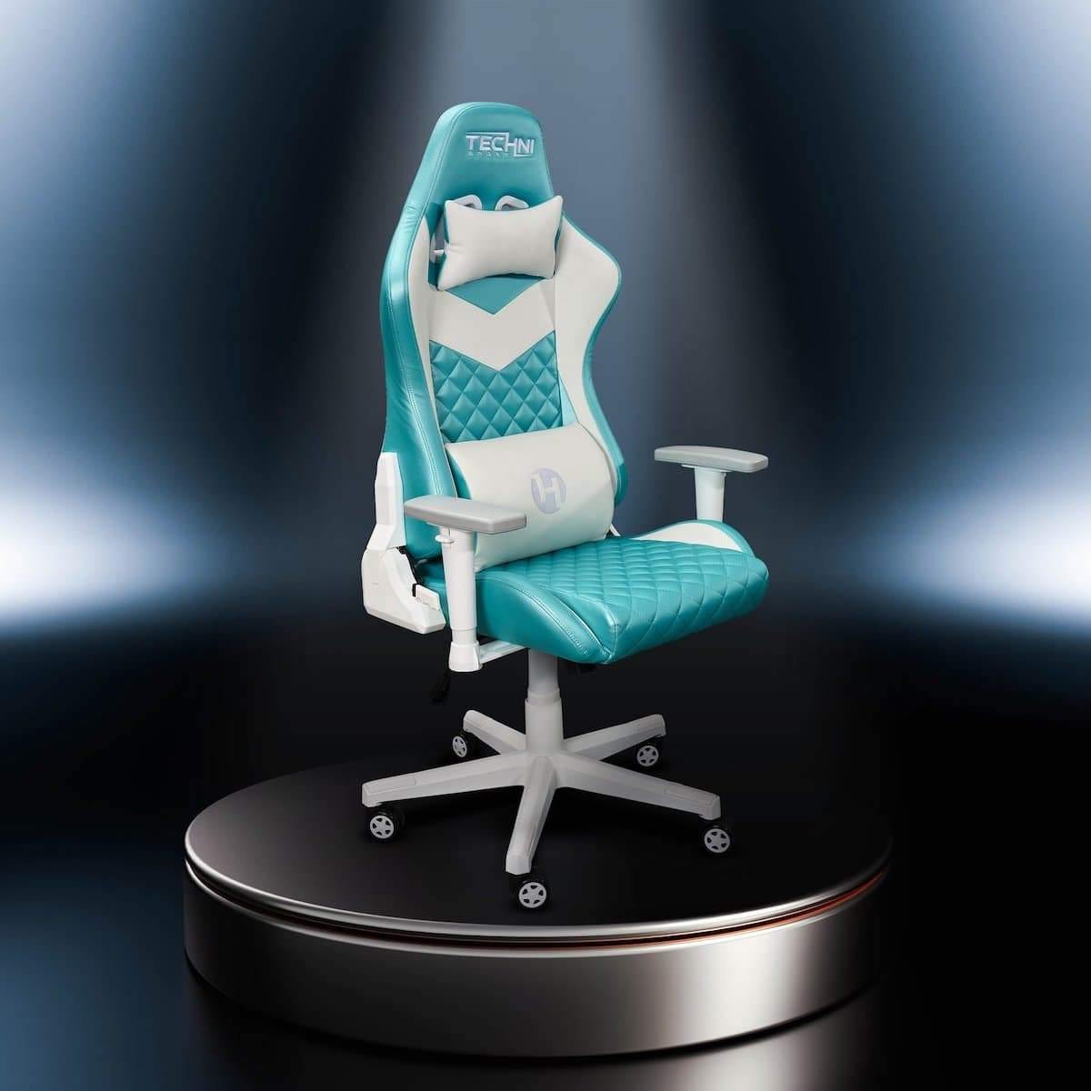 Techni Sport TS-63 Aqua High Back Ergonomic Gaming Chair RTA-TS63C-AQ