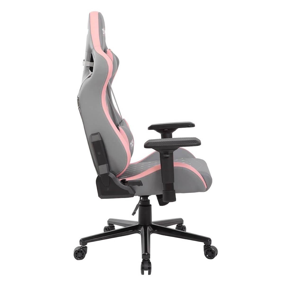 Techni Sport TS-83 Pink Ergonomic High Black Racer Style PC Gaming Chair RTA-TS83-GRY-PNK Side #color_pink