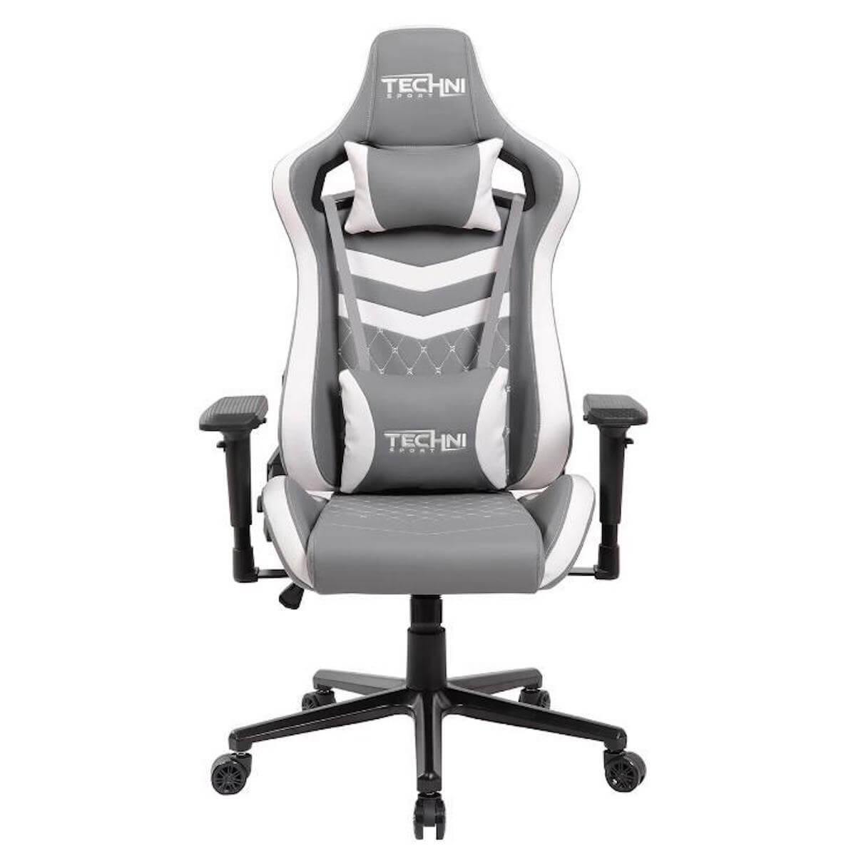 Techni Sport TS-83 White Ergonomic High Black Racer Style PC Gaming Chair RTA-TS83-GRY-WHT #color_white