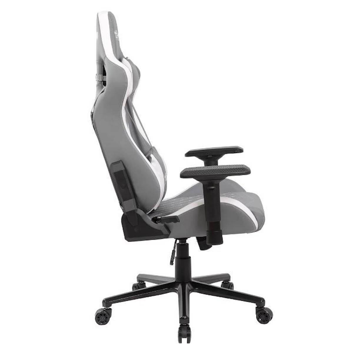 Techni Sport TS-83 White Ergonomic High Black Racer Style PC Gaming Chair RTA-TS83-GRY-WHT Side #color_white