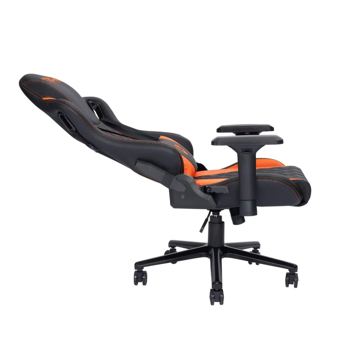 Techni Sport TS-84 Orange Ergonomic High Back Racer Style PC Gaming Chair RTA-TS84-ORG Reclined