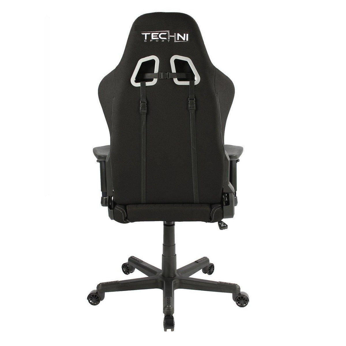 Techni Sport TS-F44 Black Fabric Ergonomic High Back Racer Style PC Gaming Chair RTA-TSF44-BK Back