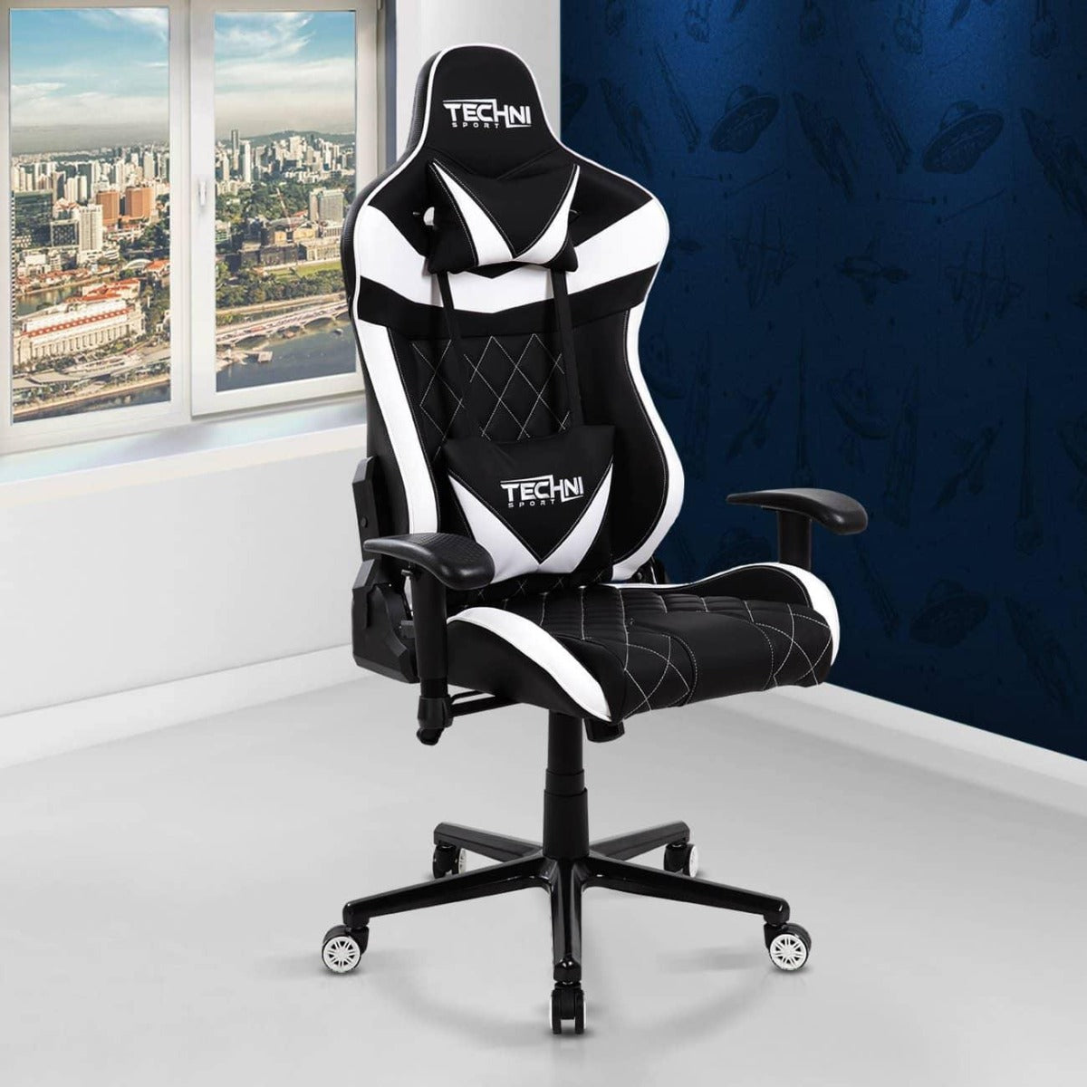 Techni Sport TS-XL1 White Ergonomic High Back Racer Style PC Gaming Chair RTA-TSXL1-WHT in Office