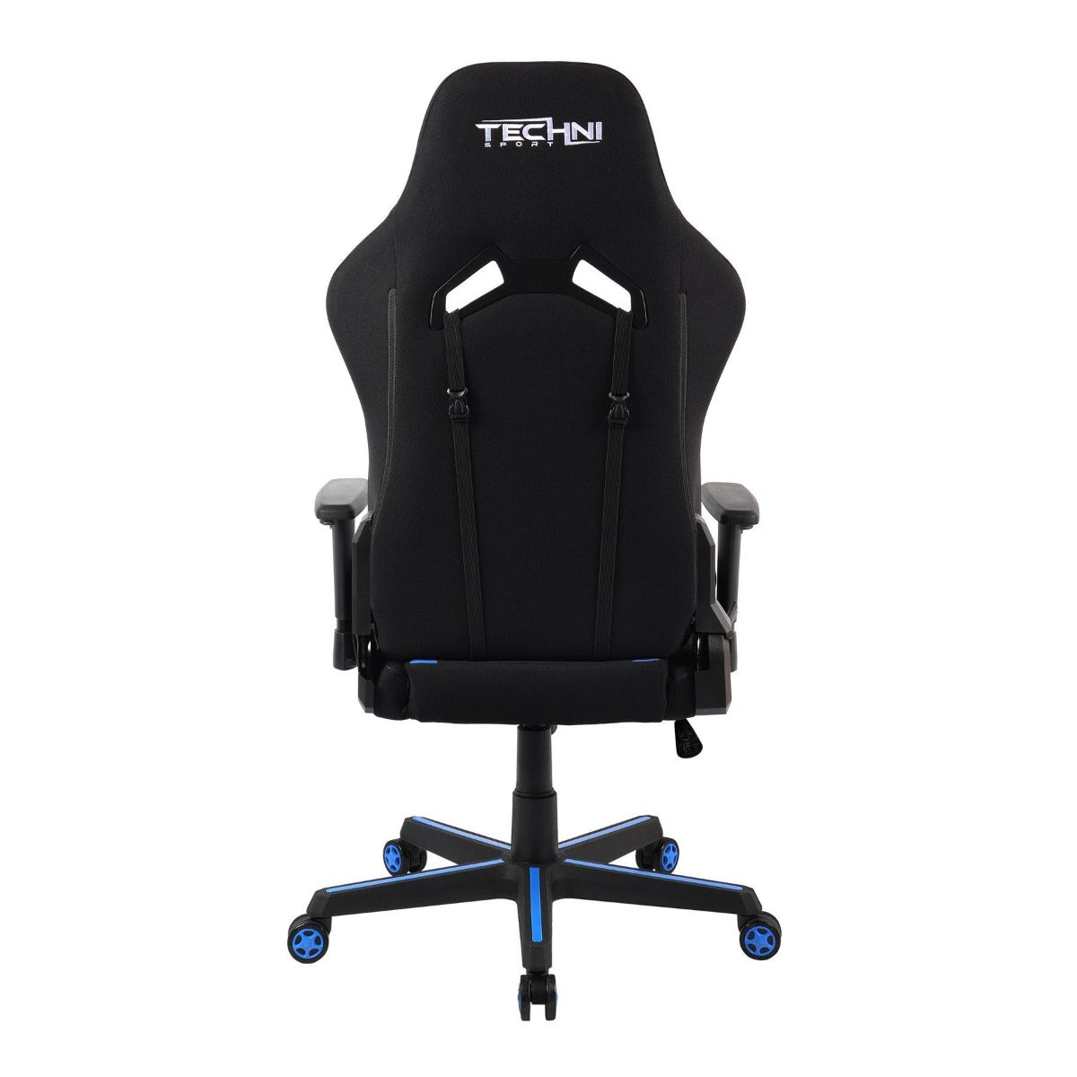 Techni Sport TSF-71 Blue Fabric and PU Office-PC Gaming Chair RTA-TSF71-BL Back #color_blue