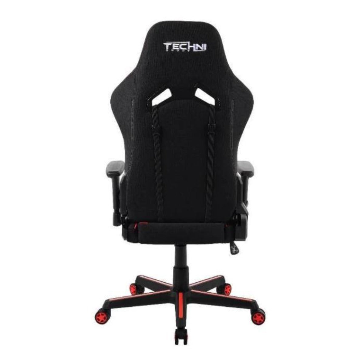 Techni Sport TSF-71 Red Fabric and PU Office-PC Gaming Chair RTA-TSF71-RED Back #color_red